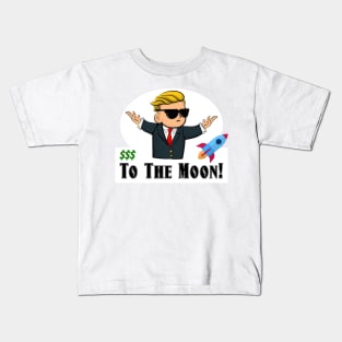 WallStreetBets Funny To The Moon Kids T-Shirt